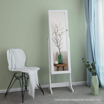 Simple Apartment Bedroom Mirror Dressing Table Can Storing Stud earrings necklace, etc.